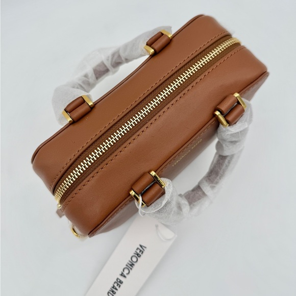 Veronica Beard NWT Boxy Top-Handle Bag Tan Hazel - Picture 7 of 15
